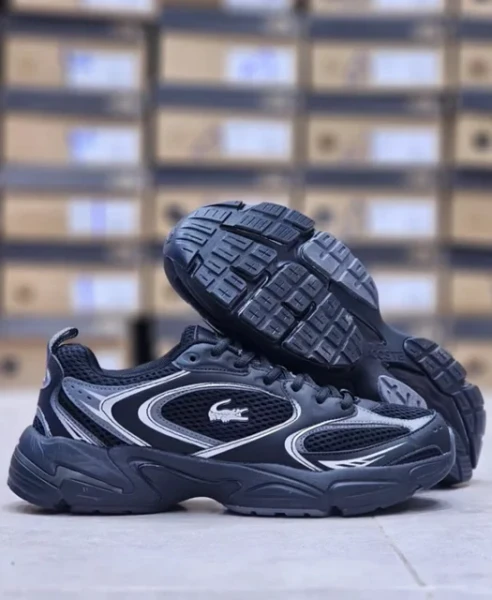 کتونی رانینگ اسپرت لاگوست استورم 96 مشکی سایز 40 تا 45  LACOSTE Storm 96