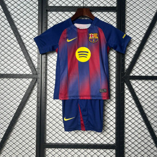 تیشرت کیت اول بارسلونا بچه گانه اسپاتیفای نایک 2025/26 سایز 20 تا 30 BARCELONA NIKE 2025/26