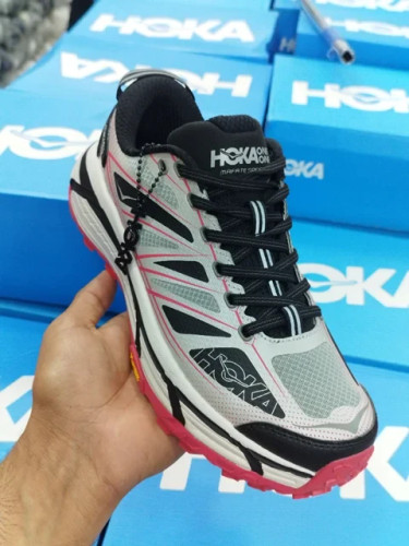 کتونی هوکا مافات اسپید 2 سایز 37 تا 45 طوسی مشکی قرمز HOKA MAFATE SPEED 2