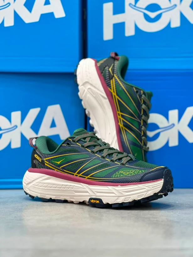 کتونی هوکا مافات اسپید 2 سایز 37 تا 45 سبز مشکی  HOKA MAFATE SPEED 2