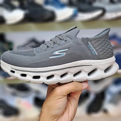 کتونی اسکیچرز طوسی بدون بند سایز 41 تا 44 SKECHERS